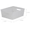 Simplify Storage Bin, Plastic, White, 9.8 in H, 7.8 in W, 9.8 in L 25167-WHITE - alternate 2